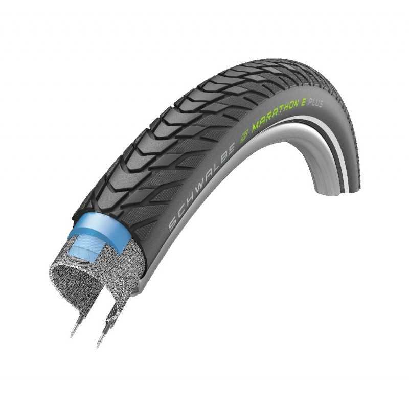 SCHWALBE Cubierta neumatico rigida para bicicleta MARATHON E-PLUS 28x1.40 HS498 PERF TWINSKIN SMART DUALG ADDIX REF 37-622 70955