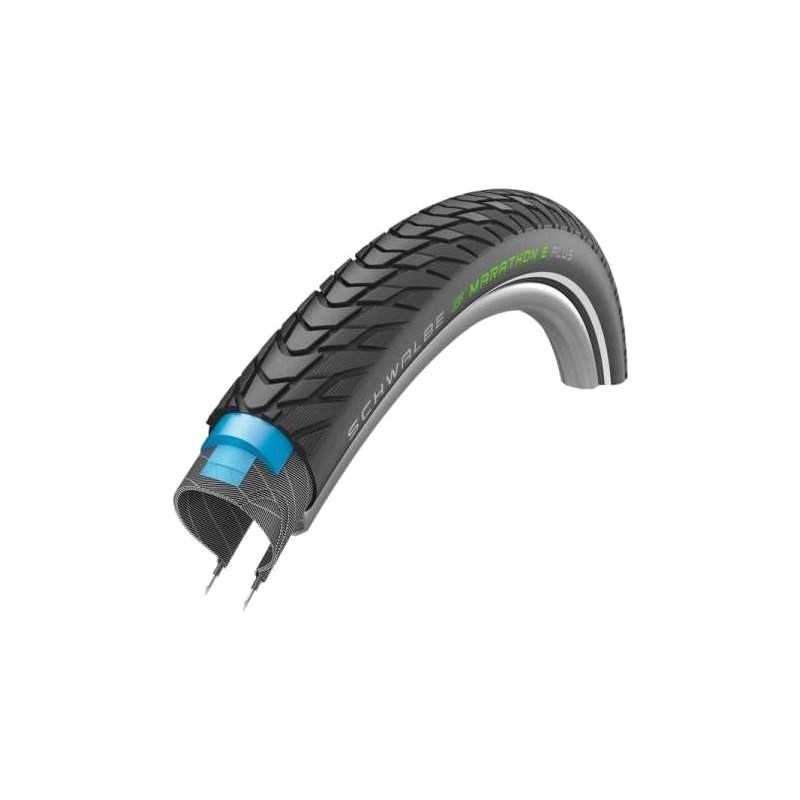 SCHWALBE Cubierta neumatico rigida para bicicleta MARATHON E-PLUS 28x2.00 HS498 PERF TWINSKIN SMART DUALG ADDIX REF 50-622 70955