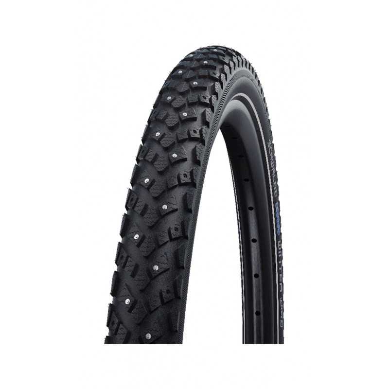 SCHWALBE Cubierta neumatico rigida para bicicleta reflectante WINTER 27.5x2.00 HS396 K-GUARD TWINSKIN 208 CLAVOS 50-584 709777
