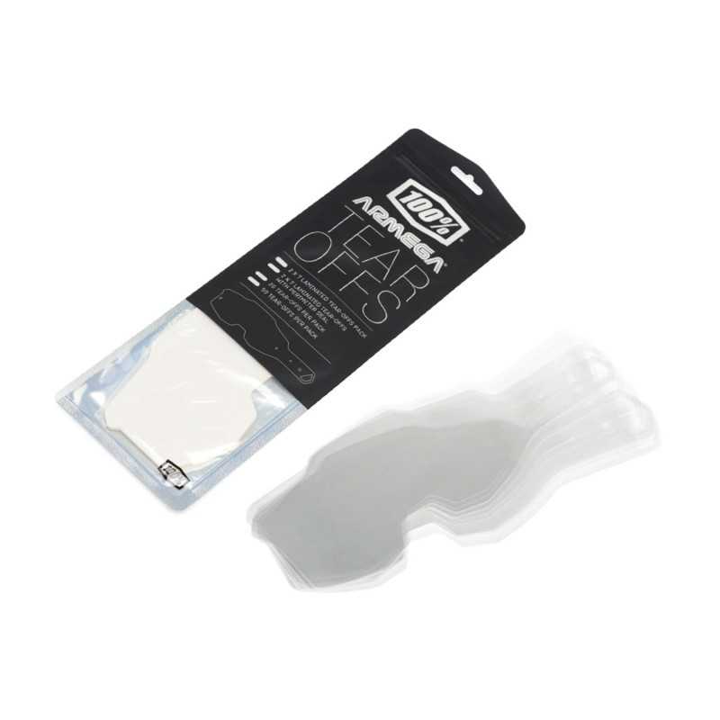 100% Recambio pantalla visera estándar para mantener las lentes limpias TEAR-OFFS (20U) ARMEGA 51015-010-02