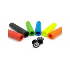 TÖLS Set of silicone bicycle handlebar grips + silicone side caps MTB 843657711105VAR