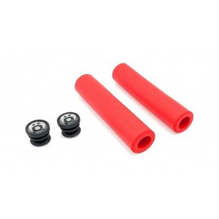 TÖLS Set of silicone bicycle handlebar grips + silicone side caps MTB 843657711105VAR