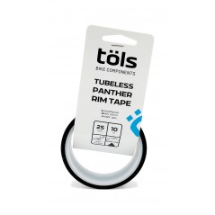 TÖLS Cinta de llanta para bicicleta montaña o carretera TUBELESS PANTHER 25 MM X 10M 8436577111504