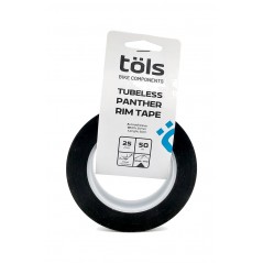 TÖLS Cinta de llanta para bicicleta montaña o carretera TUBELESS PANTHER 25 MM X 50 M 8436577111511