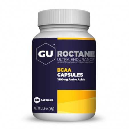 GU Bote de cápsulas para usar antes, durante y después hacer deporte (60 cápsulas) BCAA 769493101082-60