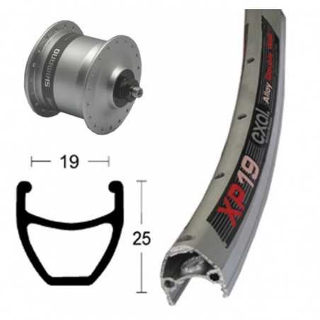 EXAL Rueda de aluminio RD 28X1.75 NX-33 QR XP-19 NIRO 703148