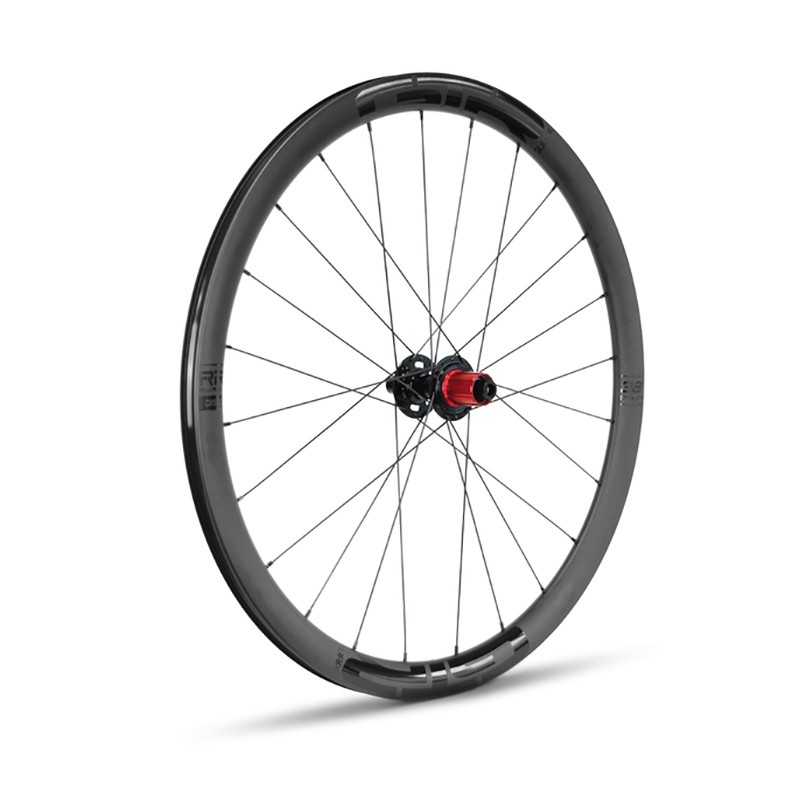 GURPIL Rueda completa trasera de carretera tubeless CARBON GTR 700C 38 MM CENTER LOCK SHIMANO 706504
