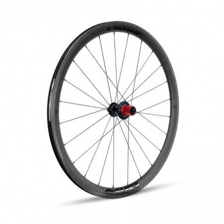 GURPIL Complete tubeless road rear wheel CARBON GTR 700C 38 MM V-BRAKE SHIMANO 706507