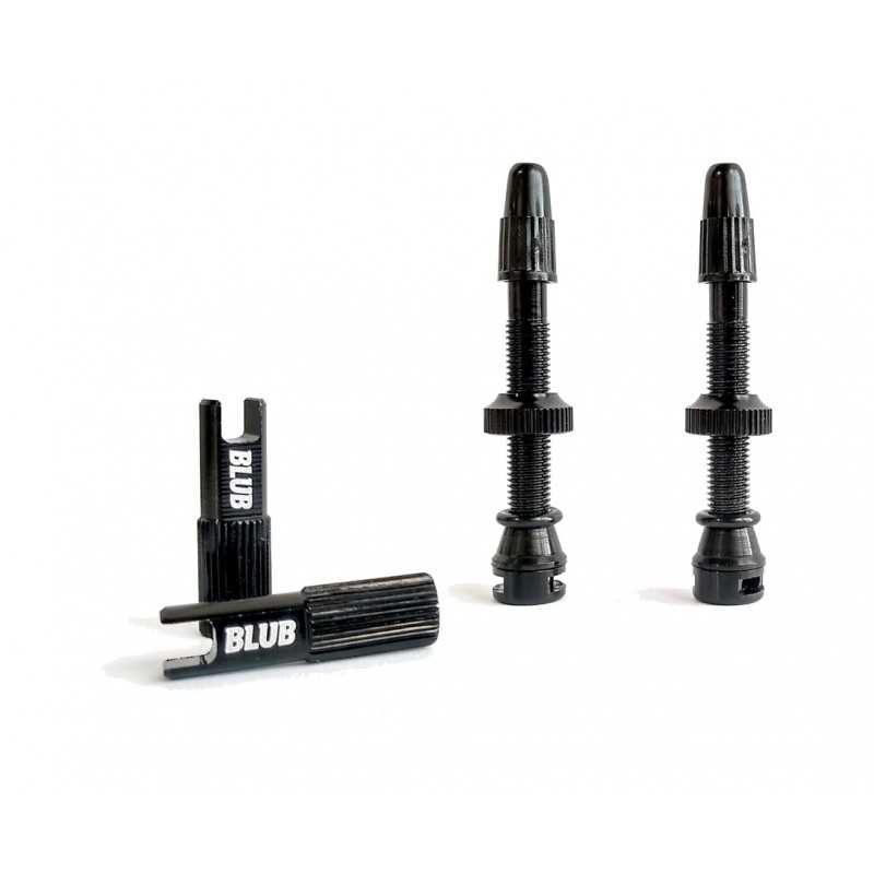 BLUB Aluminum valves for tubing TUBELESS PRESTA KIT 44 MM 8436577101000