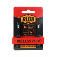 BLUB Aluminum valves for tubing TUBELESS PRESTA KIT 44 MM 8436577101000