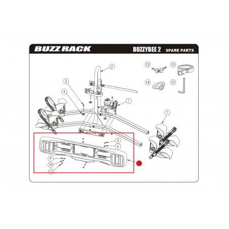 BUZZ RACK Replacement light plate BUZZYBEE 2 + 4 57357