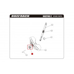 BUZZ RACK Spare wheel support lock BUZZYBEE 2 + 4 57359