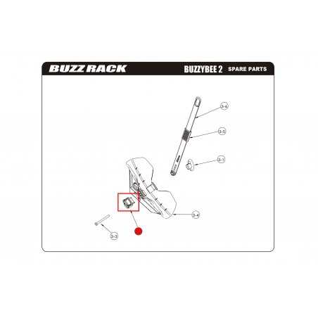 BUZZ RACK Cierre soporte rueda recambio BUZZYBEE 2 + 4 57359