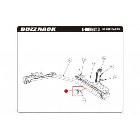 BUZZ RACK Cierre soporte rueda recambio E-HORNET 3 57367