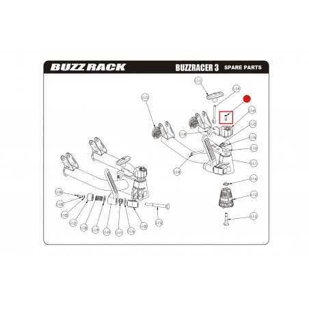 BUZZ RACK Retenedor recambio BUZZRACER 3 57370