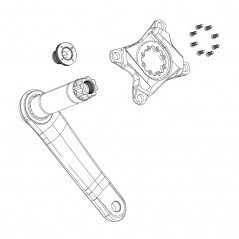 SRAM Self-extracting connecting rod bolt kit M18/M30 DUB 101887