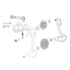 SRAM Gearbox mounting bolt kit RIVAL ETAP AXS 36 T 103652