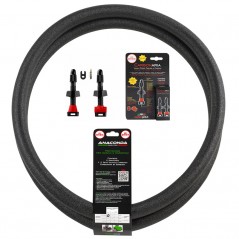 BARBIERI Kit mousse antipinchazos + valvulas de carbono ANACONDA 27.5X2.80-3.00 CARBONARIA 713188