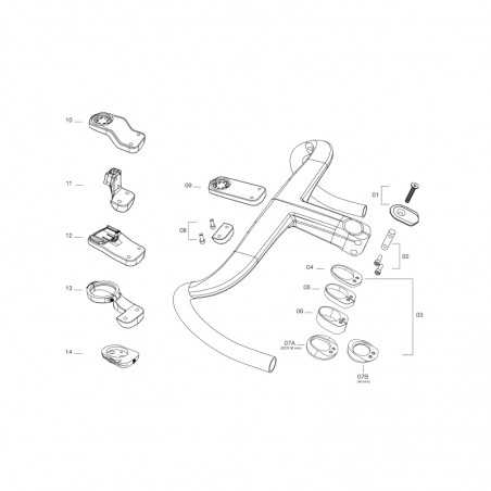 DEDA Lower cover for handlebar computer support ALANERA 713289