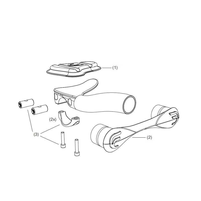 DEDA Extension clamp kit CARBON BLAST 713305
