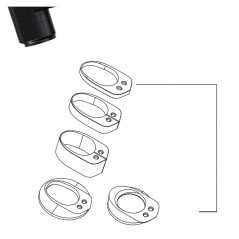 DEDA Kit espaciadores manillar ALANERA 10 MM 20 713384
