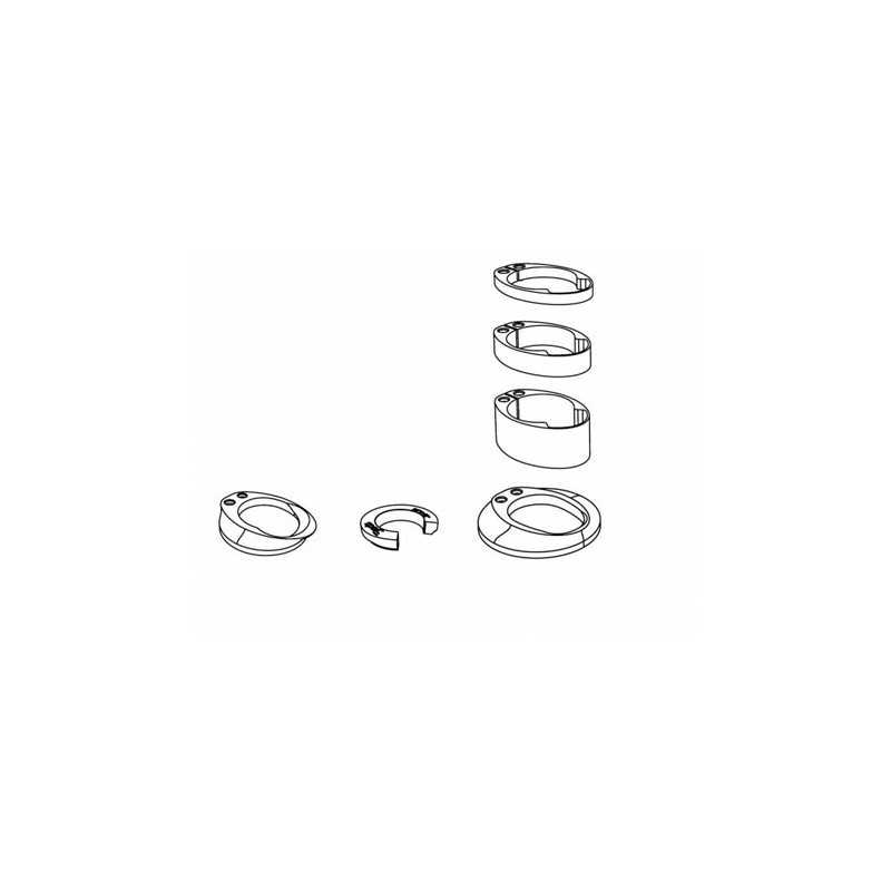 DEDA Handlebar spacers kit VINCI 713422