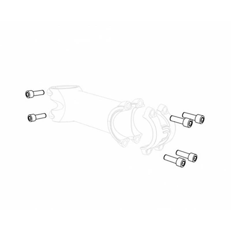 DEDA Tornillo con arandela potencia GROWER ZERO100 M5X18 MM 2019 713460