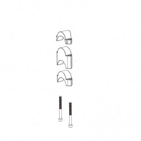 DEDA Kit espaciadores extensiones manillar parabolica FASTBLACK (2X10/2X15/2X30 MM) 713486