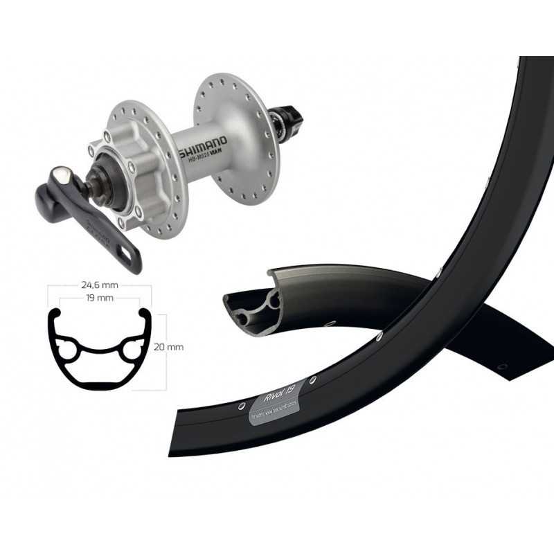 WIENER Front wheel with quick release WINORA RYDE RIVAL 19 29 DISCO 6 36 SHIMANO DEORE 714350