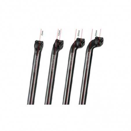 ERGOTEC ALUMINUM SADDLE SEAT POST VIPER 27.2 400 MM 10 MM OFFSET 714491