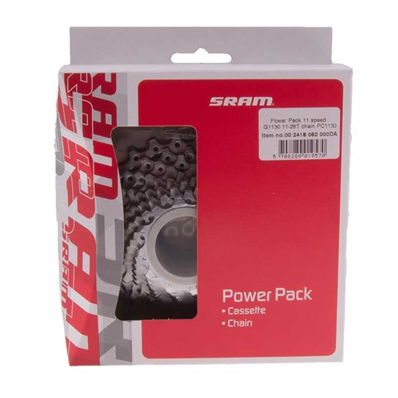 SRAM Pack cassette + cadena POWER PG-1130 PC-1130 11V (11-26) 718391
