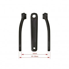FSA Juego de bielas aluminio CK-751/IS E-BIKE BOSCH GEN4 160 MM 712757