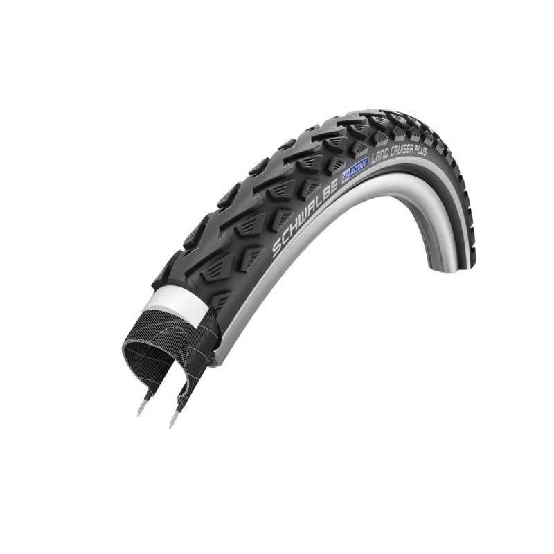 SCHWALBE Cubierta neumatico bicicleta rigida reflectante LAND CRUISER PLUS 700X35C HS450 ACTIVE PUNCTUREG. TWINSKIN 37-622 71321