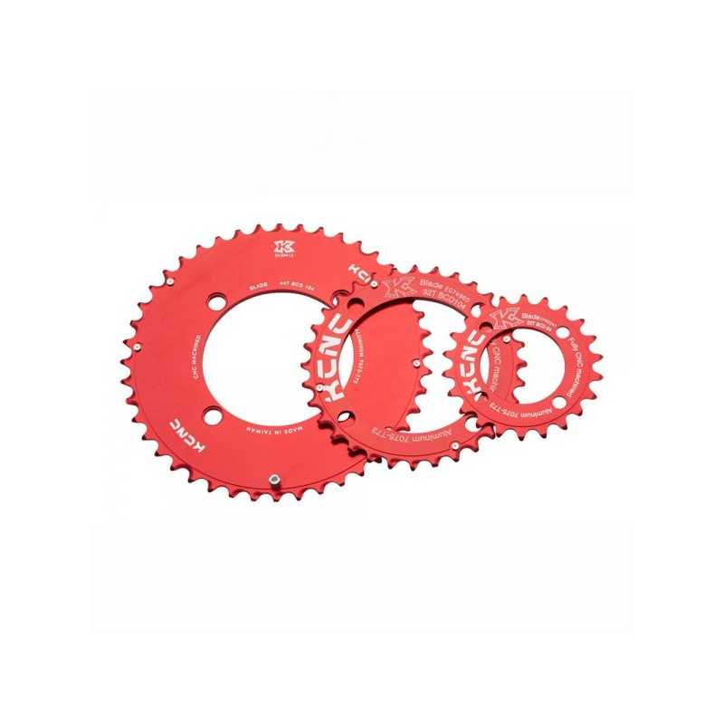 KCNC Plato para bicicleta 5 brazos BCD94 MTB SMALL BLADE KCPLC94NGB42DVA