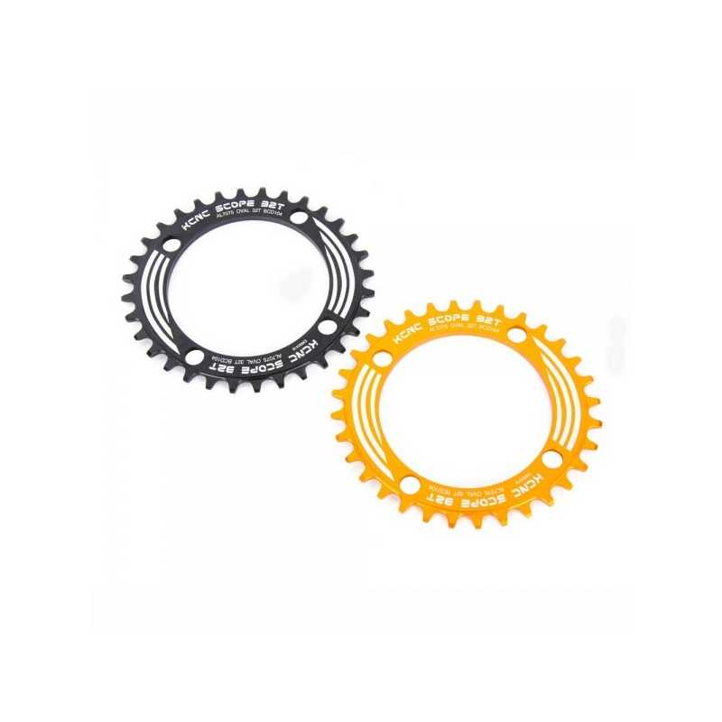 KCNC Plato para bicicleta 4 brazos monoplato SCOPE BCD104 MTB OVAL KCPLCXMONG132DV
