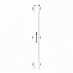 SAPIM Spoke for bicycle wheel without nipple CX-RAY J-BEND RASACX