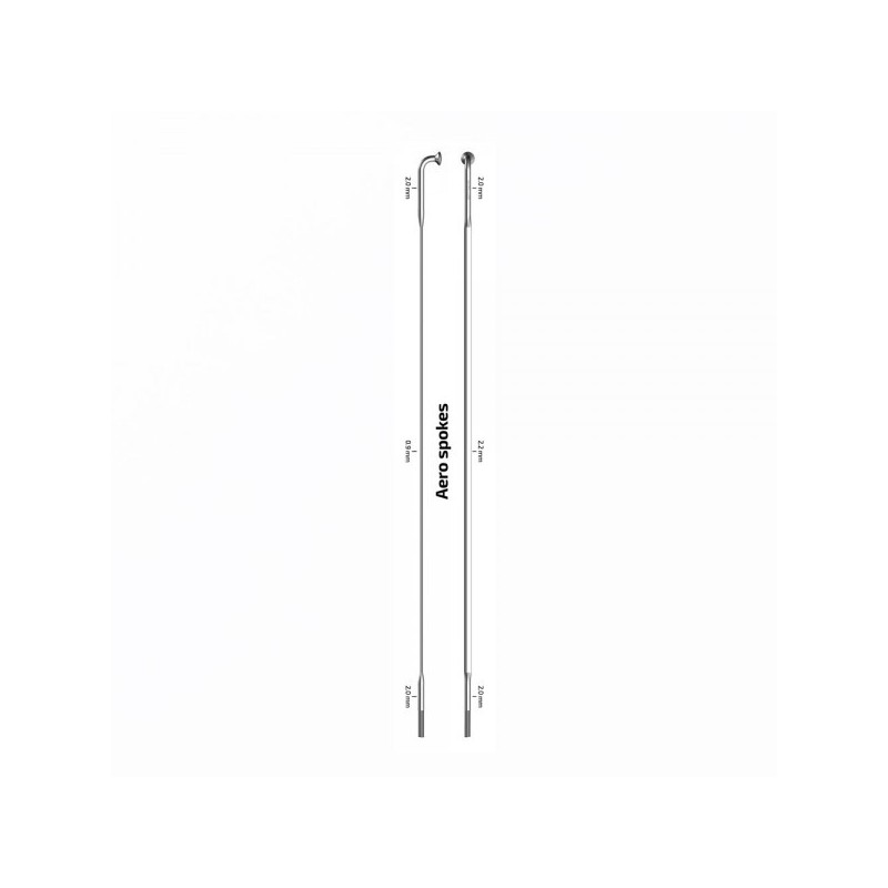 SAPIM Radio para rueda de bicicleta sin cabecilla CX-RAY J-BEND RASACX