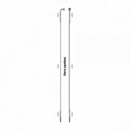 SAPIM Spoke for bicycle wheel without nipple CX-RAY J-BEND RASACX