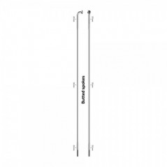 SAPIM Spoke for bicycle wheel without nipple RACE J-BEND RASARA