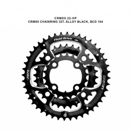 SUN RACE Plato bicicleta aluminio CRMX0 BCD 104 4710944236040