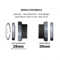 PRAXIS Bicycle transmission bearing kit M30 850009369536