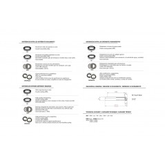 BLACK BEARING Rodamiento de dirección para bicicleta 42X52X7 45/45 59659