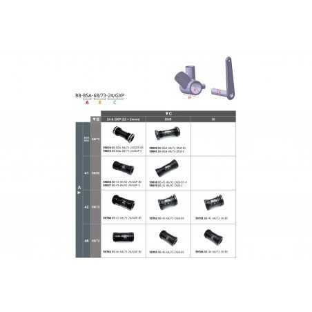 BLACK BEARING Bicycle ceramic bottom bracket SRAM BSA-68/73-DUB 59041