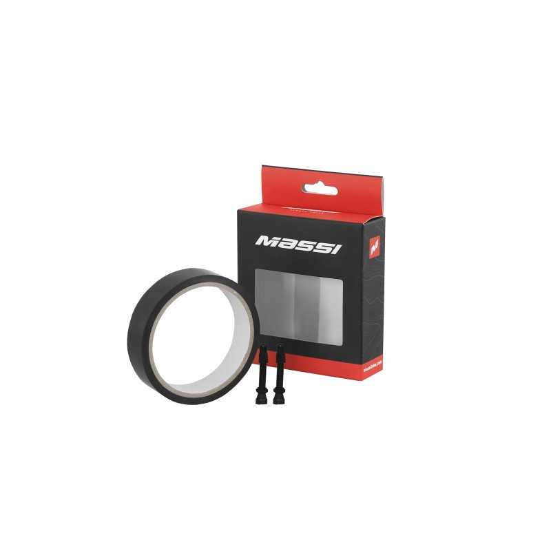 MASSI Fondo de llanta + 2 válvulas 32 MMX10 M TUBELESS 57926