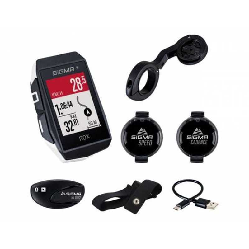 SIGMA Kit ciclocomputador sensor 150 funciones GPS ROX 11.1 EVO 713053