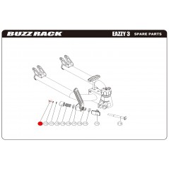 BUZZ RACK Boot Head Screw for Bike Racks EAZZY 3 59112
