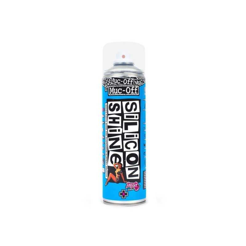 MUC-OFF Spray abrillantador de silicona para bicicletas y motos - Silicon Shine 227023