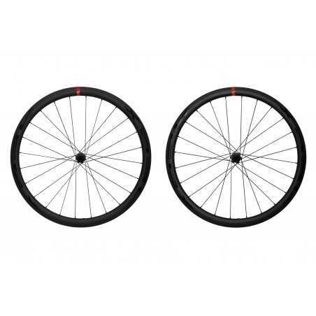 MASSI Bicycle wheels set X-PRO3 TUBULAR CARBONO DISC 38 MM HG11 57851