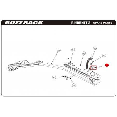 BUZZ RACK Bicycle rack replacement POMO-T E-HORNET 3BUZZYBEE 2 Y4 59055