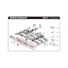 BUZZ RACK Bicycle license plate support EAZZY 59059